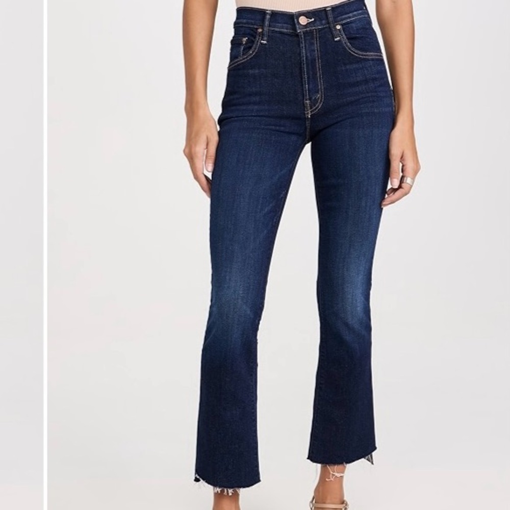 Mother The Insider Crop Step Fray Jeans